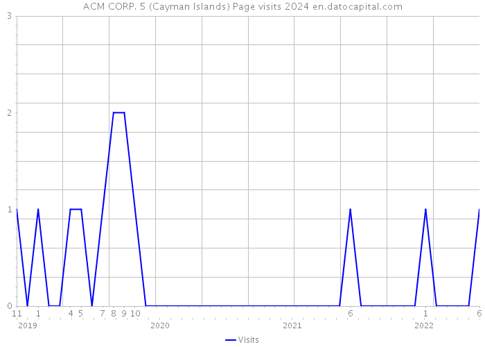 ACM CORP. 5 (Cayman Islands) Page visits 2024 