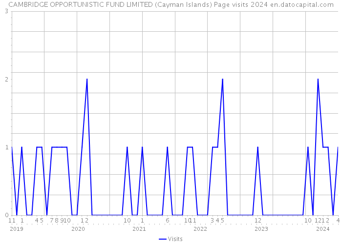 CAMBRIDGE OPPORTUNISTIC FUND LIMITED (Cayman Islands) Page visits 2024 