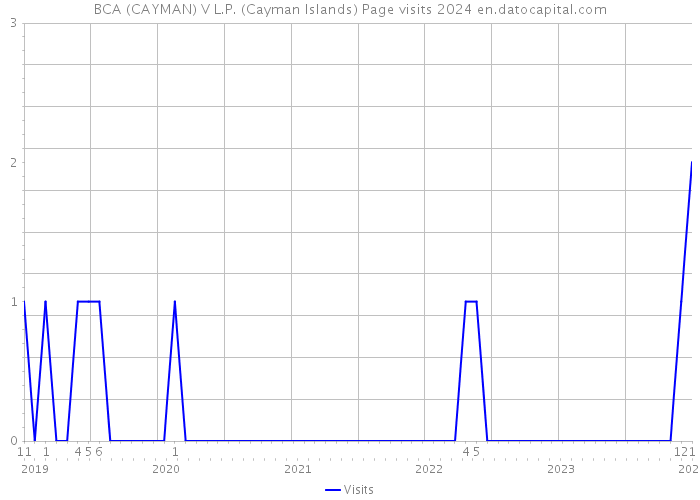 BCA (CAYMAN) V L.P. (Cayman Islands) Page visits 2024 