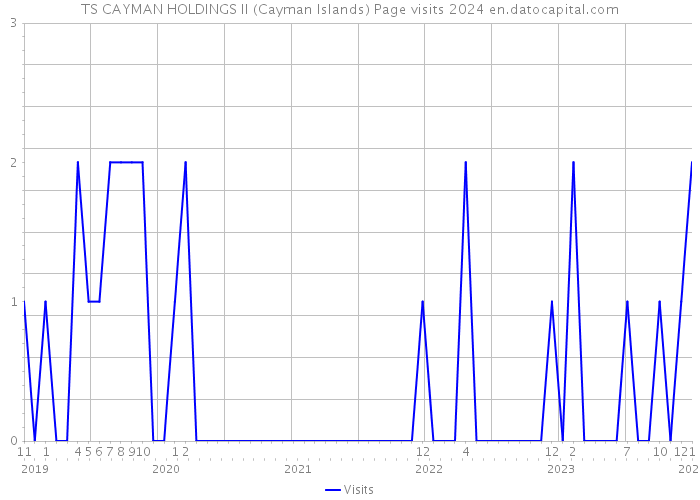 TS CAYMAN HOLDINGS II (Cayman Islands) Page visits 2024 