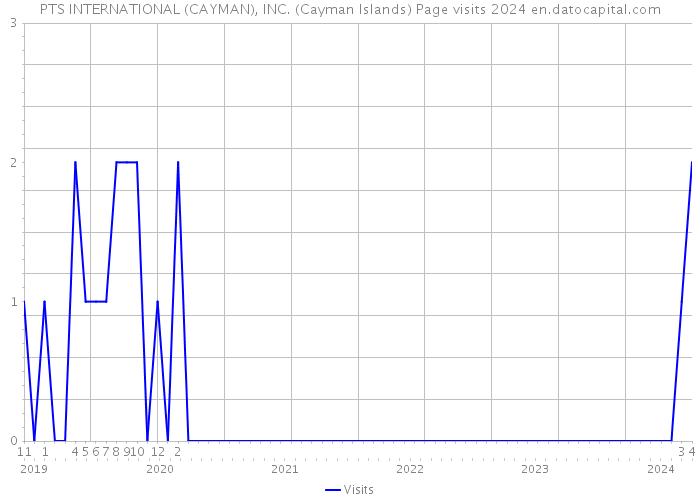 PTS INTERNATIONAL (CAYMAN), INC. (Cayman Islands) Page visits 2024 