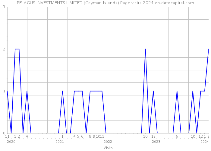 PELAGUS INVESTMENTS LIMITED (Cayman Islands) Page visits 2024 