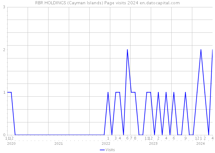 RBR HOLDINGS (Cayman Islands) Page visits 2024 