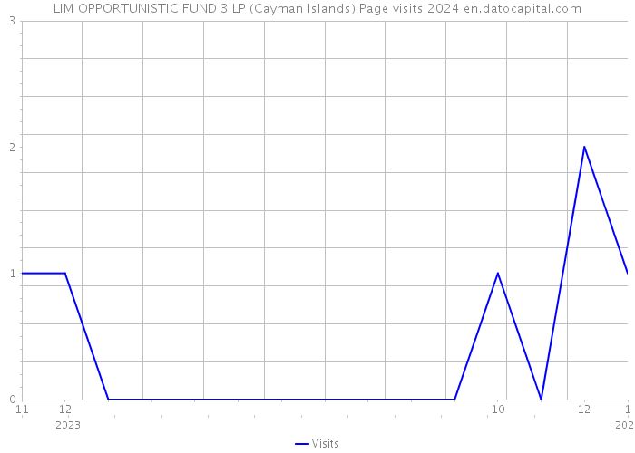 LIM OPPORTUNISTIC FUND 3 LP (Cayman Islands) Page visits 2024 