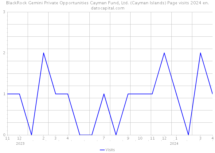 BlackRock Gemini Private Opportunities Cayman Fund, Ltd. (Cayman Islands) Page visits 2024 