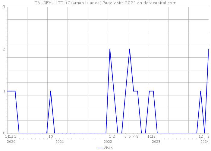 TAUREAU LTD. (Cayman Islands) Page visits 2024 