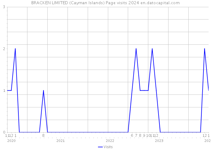 BRACKEN LIMITED (Cayman Islands) Page visits 2024 