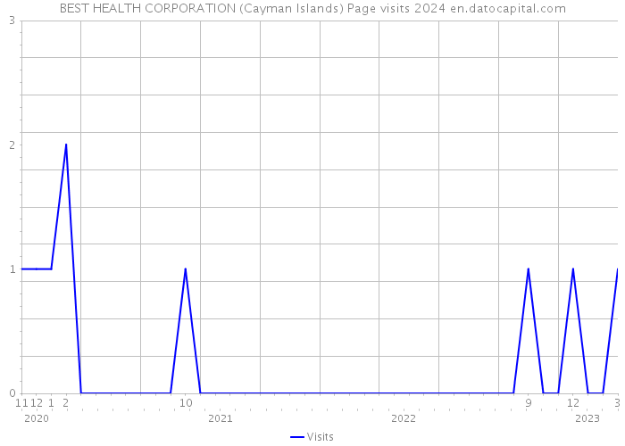 BEST HEALTH CORPORATION (Cayman Islands) Page visits 2024 