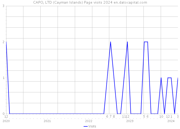CAPO, LTD (Cayman Islands) Page visits 2024 