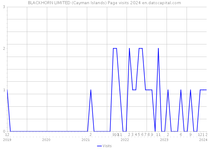 BLACKHORN LIMITED (Cayman Islands) Page visits 2024 