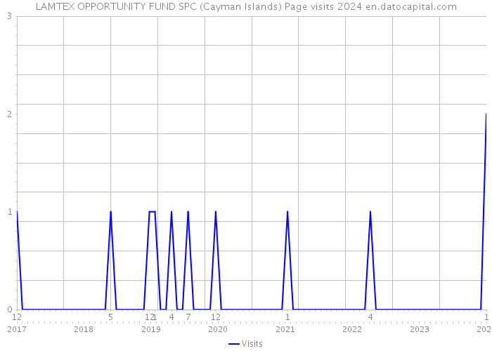 LAMTEX OPPORTUNITY FUND SPC (Cayman Islands) Page visits 2024 
