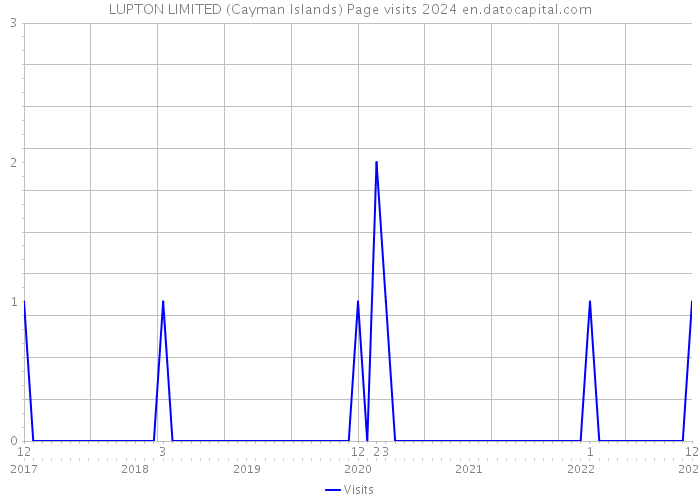 LUPTON LIMITED (Cayman Islands) Page visits 2024 
