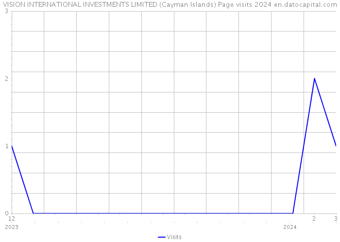 VISION INTERNATIONAL INVESTMENTS LIMITED (Cayman Islands) Page visits 2024 