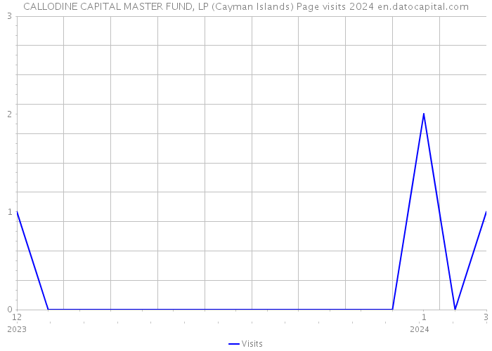 CALLODINE CAPITAL MASTER FUND, LP (Cayman Islands) Page visits 2024 