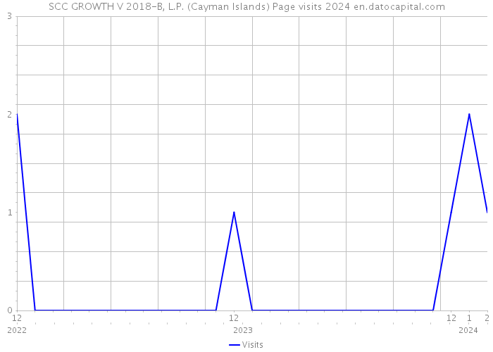SCC GROWTH V 2018-B, L.P. (Cayman Islands) Page visits 2024 