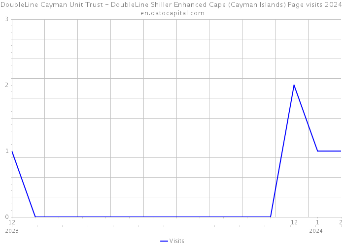 DoubleLine Cayman Unit Trust - DoubleLine Shiller Enhanced Cape (Cayman Islands) Page visits 2024 