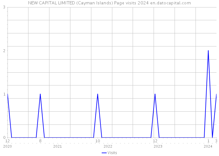 NEW CAPITAL LIMITED (Cayman Islands) Page visits 2024 