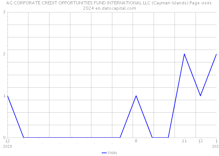 AG CORPORATE CREDIT OPPORTUNITIES FUND INTERNATIONAL LLC (Cayman Islands) Page visits 2024 