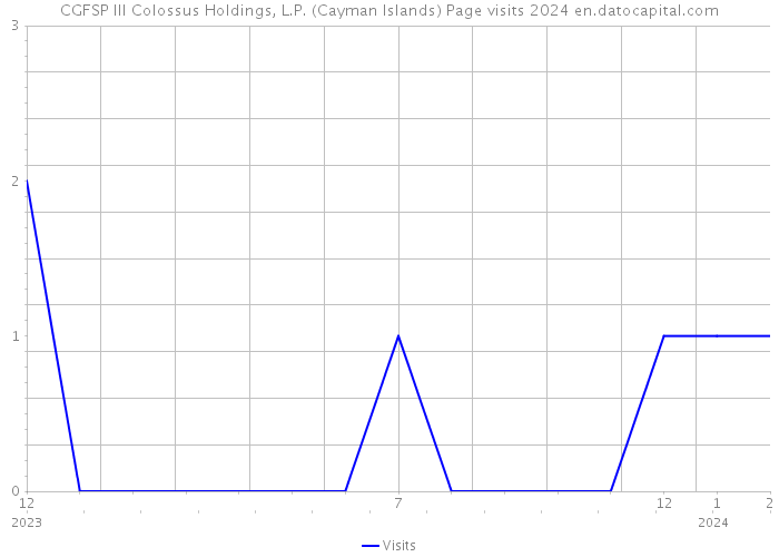 CGFSP III Colossus Holdings, L.P. (Cayman Islands) Page visits 2024 