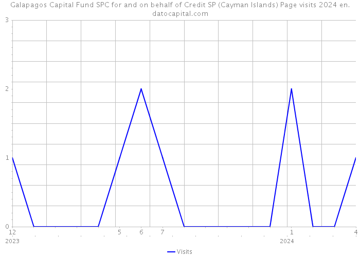 Galapagos Capital Fund SPC for and on behalf of Credit SP (Cayman Islands) Page visits 2024 