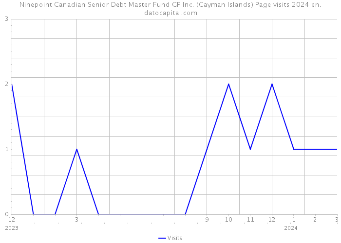 Ninepoint Canadian Senior Debt Master Fund GP Inc. (Cayman Islands) Page visits 2024 