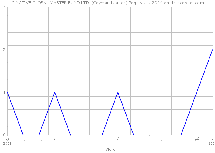 CINCTIVE GLOBAL MASTER FUND LTD. (Cayman Islands) Page visits 2024 