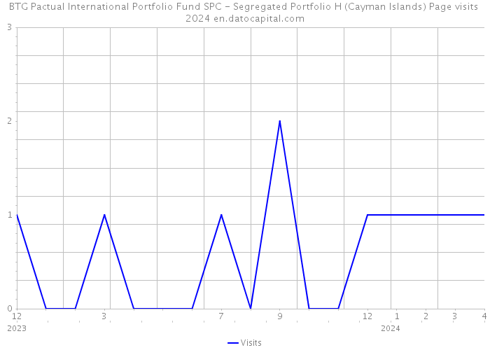 BTG Pactual International Portfolio Fund SPC - Segregated Portfolio H (Cayman Islands) Page visits 2024 