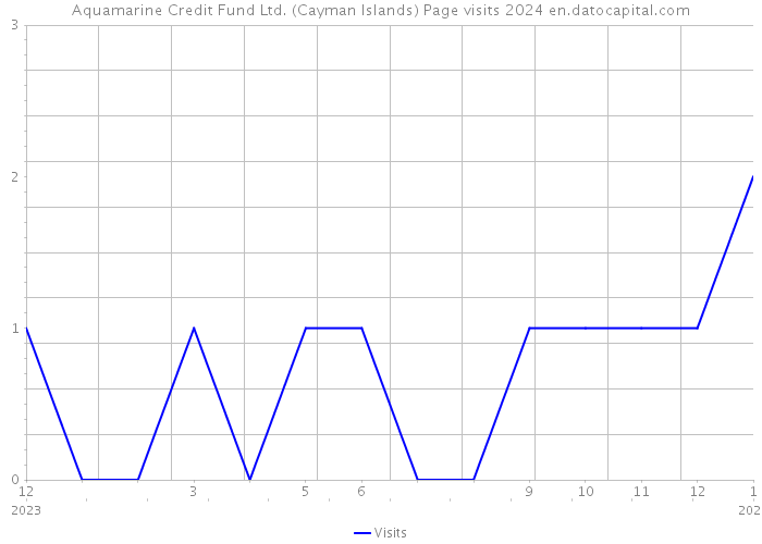 Aquamarine Credit Fund Ltd. (Cayman Islands) Page visits 2024 