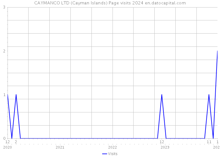 CAYMANCO LTD (Cayman Islands) Page visits 2024 