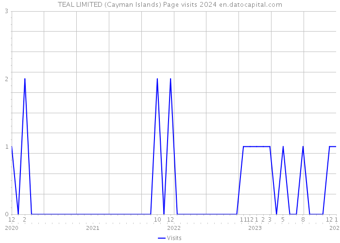 TEAL LIMITED (Cayman Islands) Page visits 2024 
