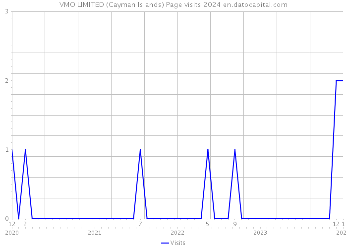 VMO LIMITED (Cayman Islands) Page visits 2024 