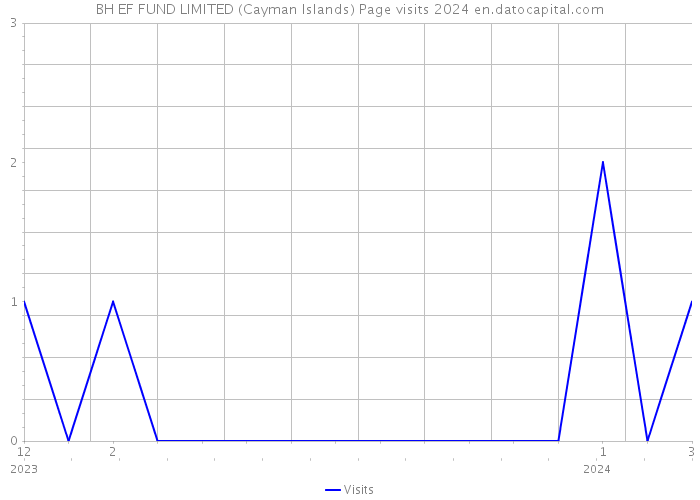 BH EF FUND LIMITED (Cayman Islands) Page visits 2024 