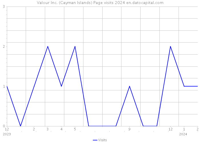 Valour Inc. (Cayman Islands) Page visits 2024 