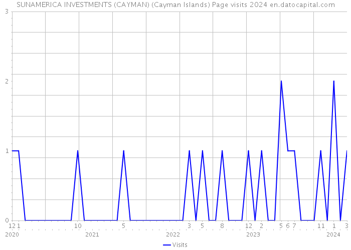 SUNAMERICA INVESTMENTS (CAYMAN) (Cayman Islands) Page visits 2024 