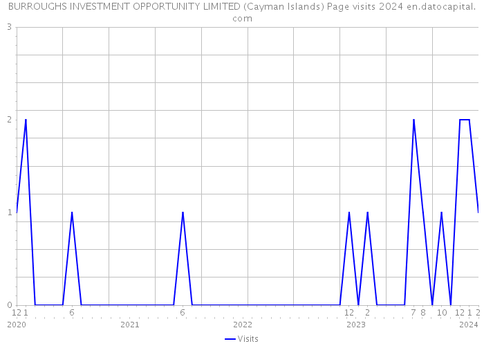 BURROUGHS INVESTMENT OPPORTUNITY LIMITED (Cayman Islands) Page visits 2024 