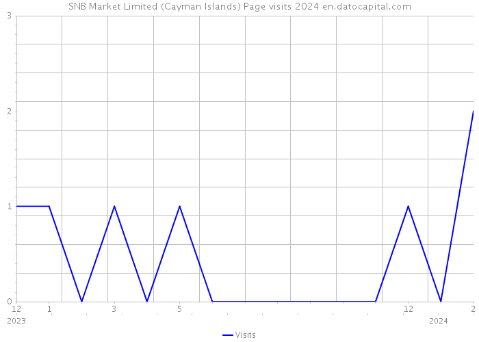 SNB Market Limited (Cayman Islands) Page visits 2024 