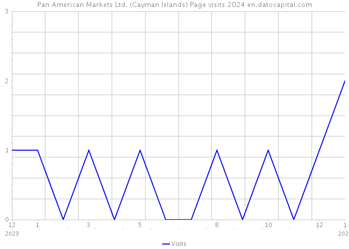 Pan American Markets Ltd. (Cayman Islands) Page visits 2024 