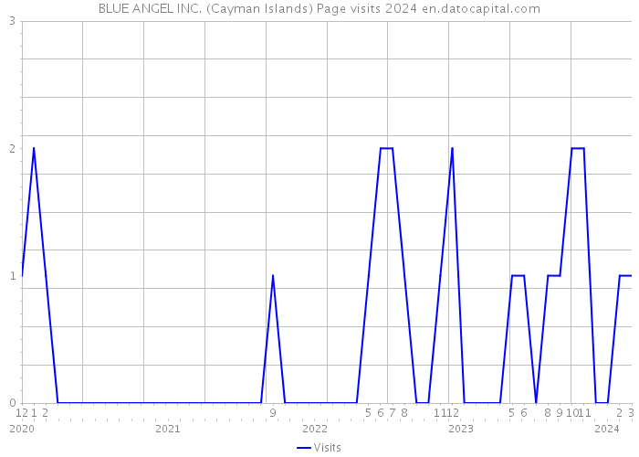 BLUE ANGEL INC. (Cayman Islands) Page visits 2024 