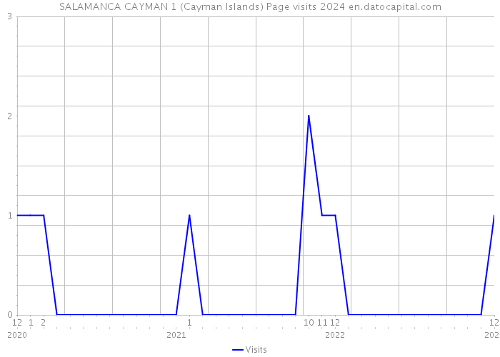 SALAMANCA CAYMAN 1 (Cayman Islands) Page visits 2024 