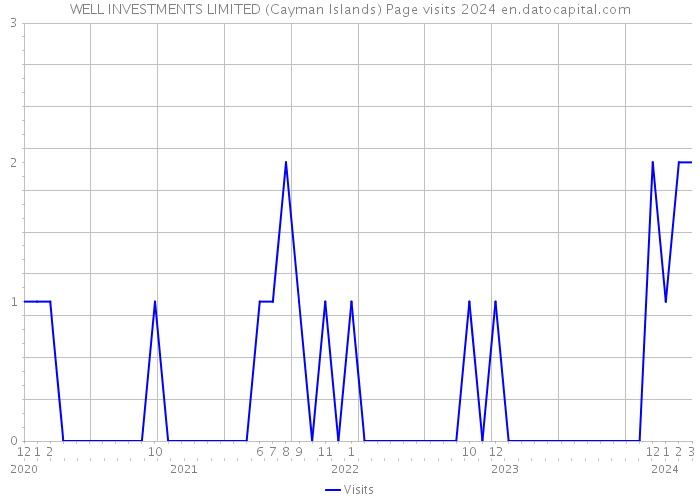 WELL INVESTMENTS LIMITED (Cayman Islands) Page visits 2024 