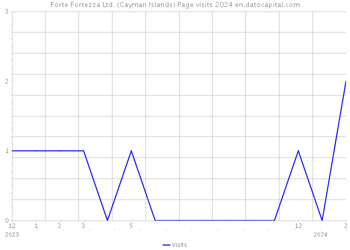 Forte Fortezza Ltd. (Cayman Islands) Page visits 2024 