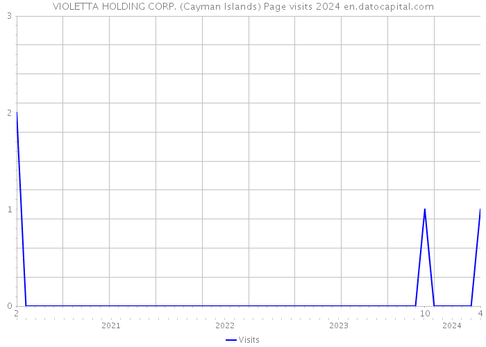 VIOLETTA HOLDING CORP. (Cayman Islands) Page visits 2024 