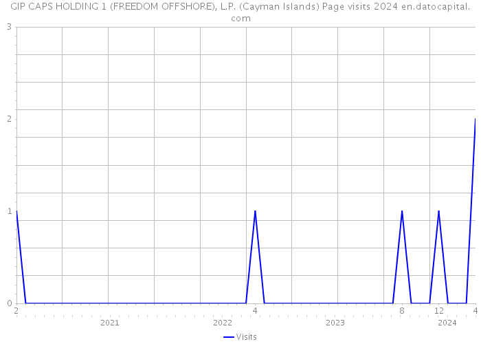 GIP CAPS HOLDING 1 (FREEDOM OFFSHORE), L.P. (Cayman Islands) Page visits 2024 