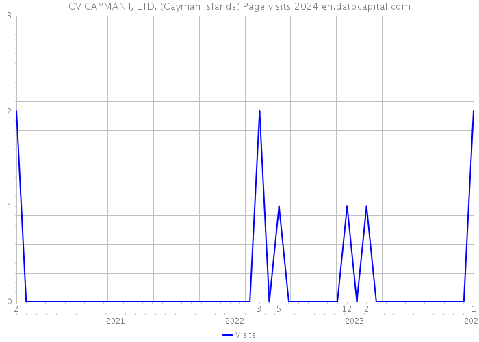 CV CAYMAN I, LTD. (Cayman Islands) Page visits 2024 