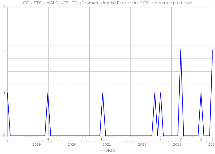 CONISTON HOLDINGS LTD. (Cayman Islands) Page visits 2024 