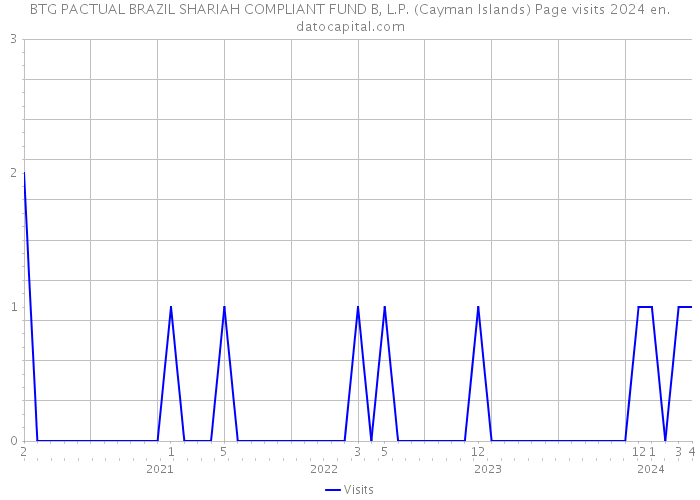 BTG PACTUAL BRAZIL SHARIAH COMPLIANT FUND B, L.P. (Cayman Islands) Page visits 2024 