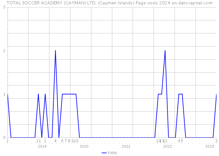 TOTAL SOCCER ACADEMY (CAYMAN) LTD. (Cayman Islands) Page visits 2024 