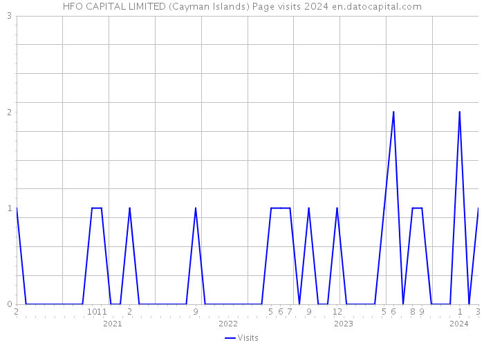 HFO CAPITAL LIMITED (Cayman Islands) Page visits 2024 