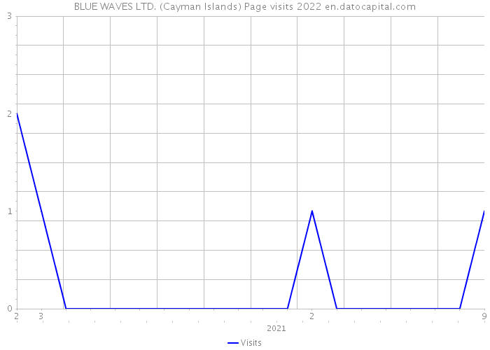 BLUE WAVES LTD. (Cayman Islands) Page visits 2022 