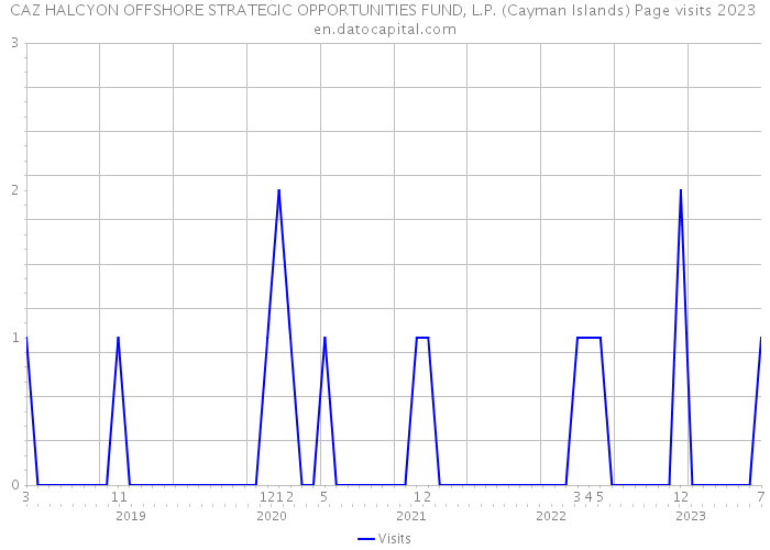 CAZ HALCYON OFFSHORE STRATEGIC OPPORTUNITIES FUND, L.P. (Cayman Islands) Page visits 2023 